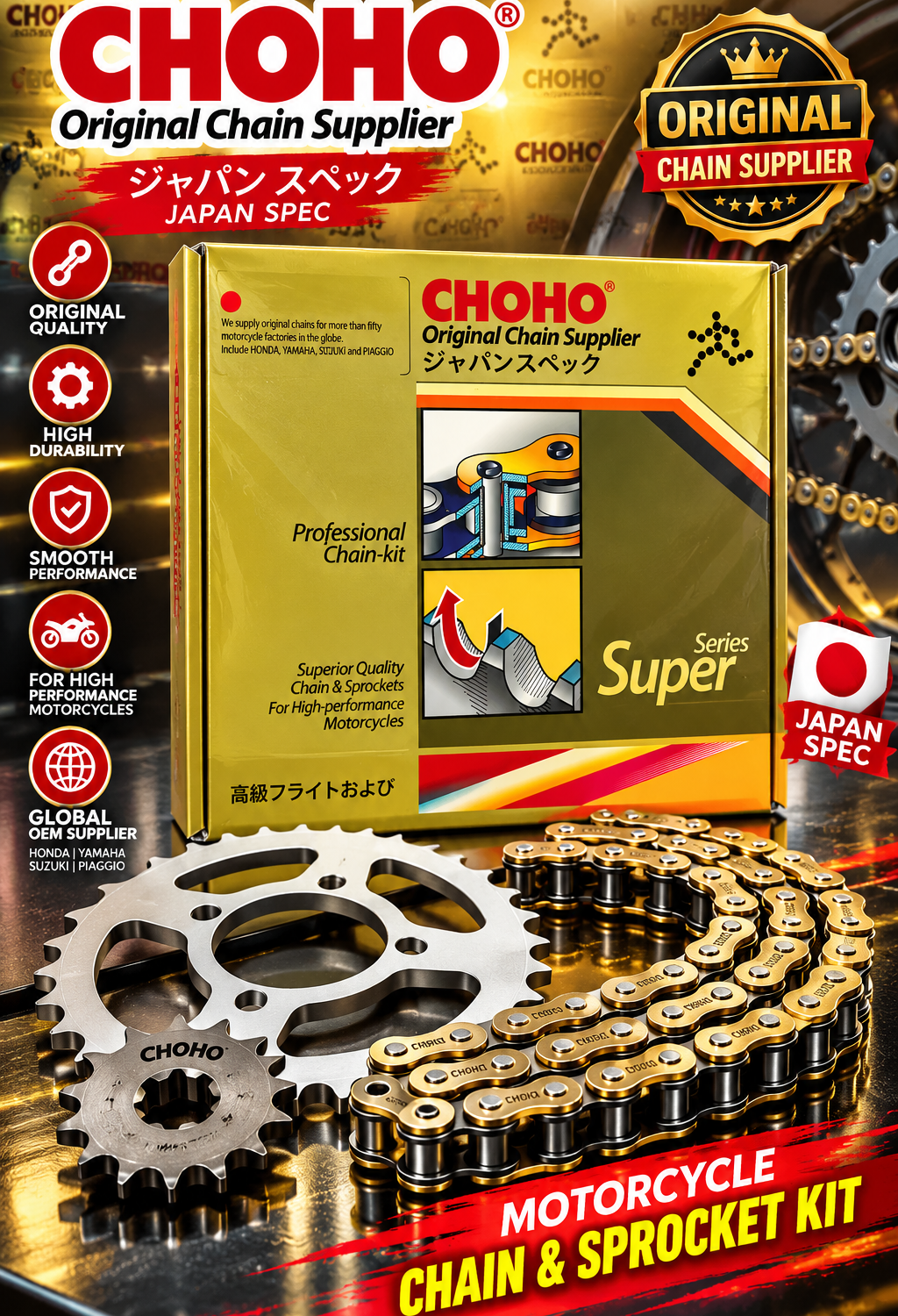 CHOHO SPOCKET 38+15 CDI70
